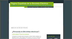 Desktop Screenshot of bicicletaselectricas.com
