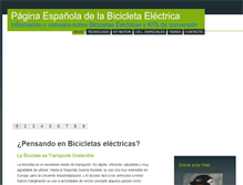 Tablet Screenshot of bicicletaselectricas.com