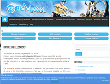 Tablet Screenshot of bicicletaselectricas.info